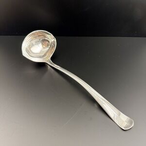 Vintage Gerity Silver Plate Ladle Georgian Style Reproduction GS 48 Drop Hook